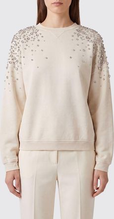 Golden Goose Felpa girocollo in cotone con applicazione di cristalli