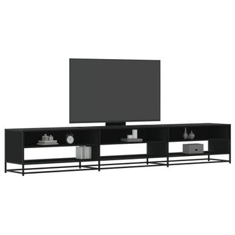 Berkfield Home TV Cabinet Black 270x40x46 cm Engineered Wood | Size: 270 x 40 x 46 cm