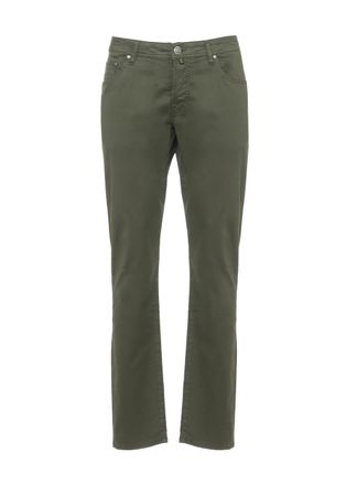 Jacob Cohen Green Nick Slim Cotton Pants