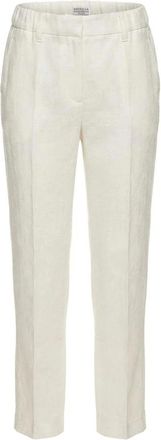Brunello Cucinelli Pantaloni slim-fit - - Trousers - Donna - Beige - XS