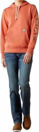 Ariat Womens Rebar Graphic Hoodie In Aragon Heather Cameo