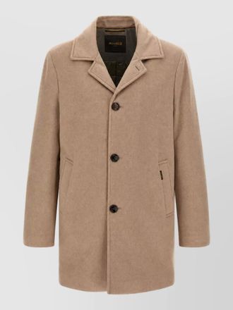 Moorer wool cashmere single-breasted coat