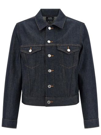 A.P.C. A. P.C. Dion Cropped Denim Jacket