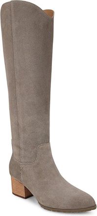 Vionic Bixby Boots Womens Wide Stone Suede Block Heel Knee High HAWK3085