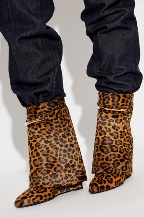 Givenchy Wedge Ankle Boots Shark, Womens, Brown