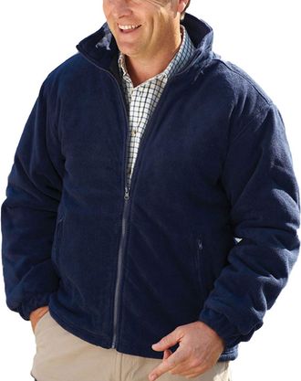 Generic Mens Champion Glen Fleece Thick and Padded Navy XXX-Large 3XL