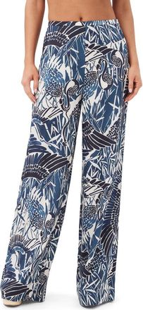 Trina Turk Tavia Printed Wide Leg Pant in Multi at Nordstrom, Size 14