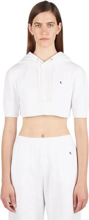 Raf Simons Tops - Dames - Sweatshirts - Wit - S - Katoen - Hoodies & sweatvesten