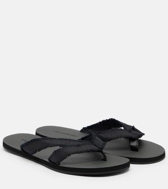 CHRISTOPHER ESBER Freya satin thong sandals