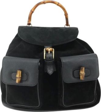 Gucci Zaino Vintage in Pelle Pre-owned - - Pre-owned - Donna - Nero - ONE SIZE
