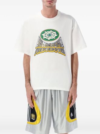 adidas x Brain Dead graphic-print T-shirt - men - Cotton - M - White