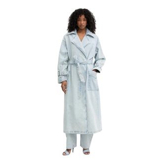 Gestuz Dames, Mantels, Blauw, Maat: S Denim