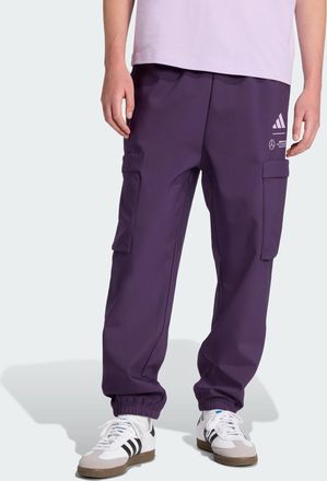 adidas adidas Performance Mens MERCEDES - AMG PETRONAS FORMULA ONE TEAM PREMIUM WOVEN PANT - Purple - Size Medium