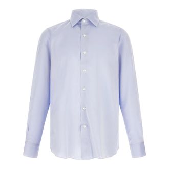 Finamore Hombre, Camisas, Azul, Talla: 3XL