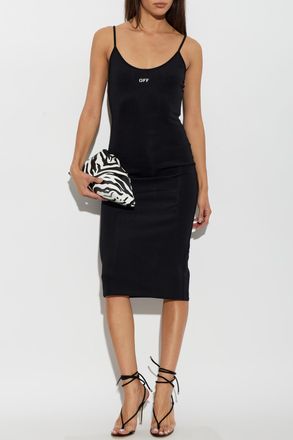 Off-white Strappy Dress, Womens, Black