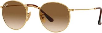 Ray-Ban Retro Ronde Metalen Zonnebril - unisex - Zonnebrillen - Geel - 47 MM - Accessoires
