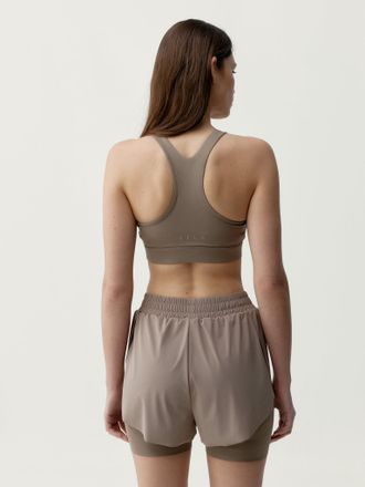 Born Living Yoga Top Bikila Taupe