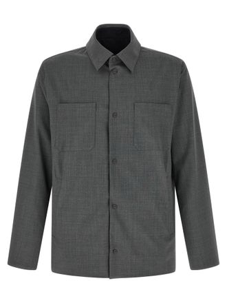 Herno Gray Polyester Full-Length Mens Jacket