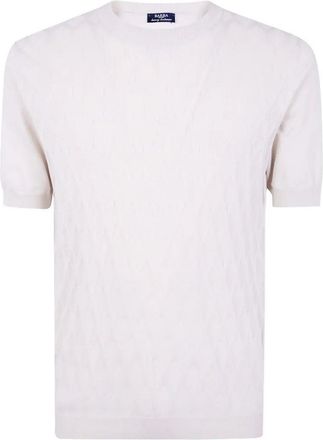 Barba Embroidered Fancy Round Neck Sweater