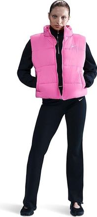 Nike Sportswear Therma-FIT Synthetic Fill Classic Vest Womens Jacket Playful Pink/White : LG (US 12-14), Polyester