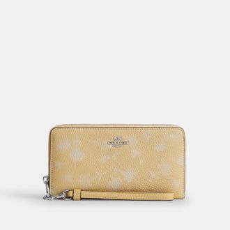 Coach Long Zip Around Wallet With Floral Print