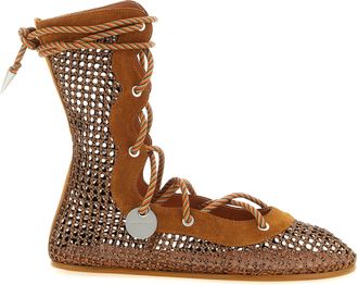 Kiko Kostadinov Brown Polyester Ankle Womens Boots