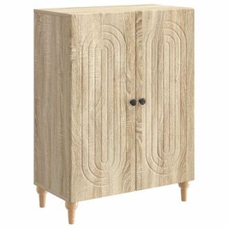 vidaXL Aparador Roble Sonoma 66 X 34,5 X 90 Cm Madera De Ingenier&iacute;a Vidaxl