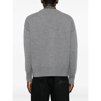 Ami Virgin Wool Cardigan - Gray