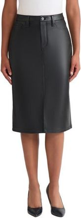 Jones New York Lexington Faux Leather Pencil Skirt in Jones Black at Nordstrom, Size 12