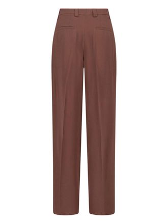 Incotex Womens Trousers Brown Acetate