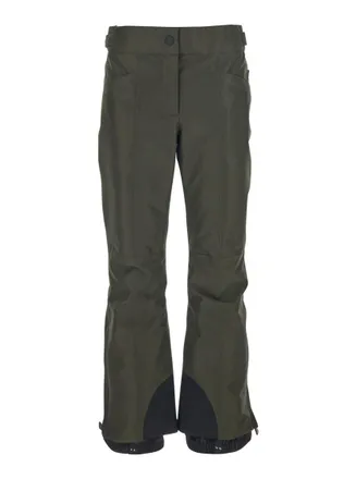 Moncler Green Slim Flat Front Pants