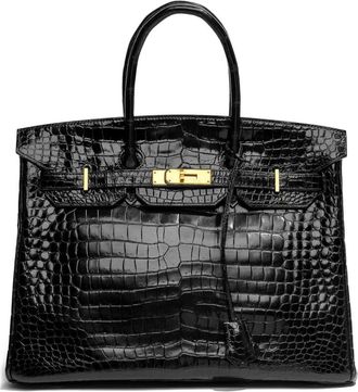 Herm&egrave;s 2010 35 Birkin leather tote bag - Black