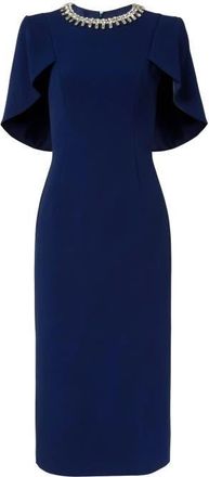 Jenny Packham Thalia Midi Dress in Midnight Kiss at Nordstrom, Size 18 Uk