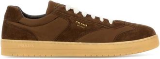 Prada Brown Logo Sneakers