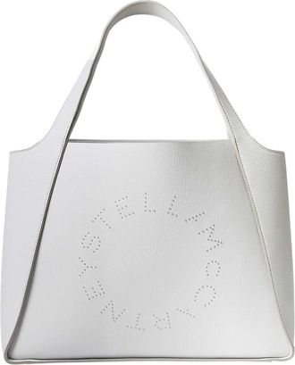 Stella McCartney Light Grey Logo Large Tote
