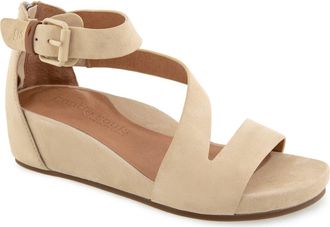 Gentle Souls Gwen Asymmetric Strappy Sandal in Soybean Suede at Nordstrom, Size 5.5