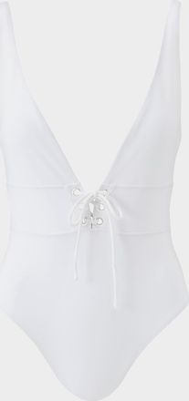 Melissa Odabash Tortuga Lace-Up One-Piece Swimsuit