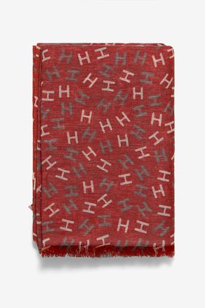 Hemisphere Schal aus Wolle und Leinen Nies