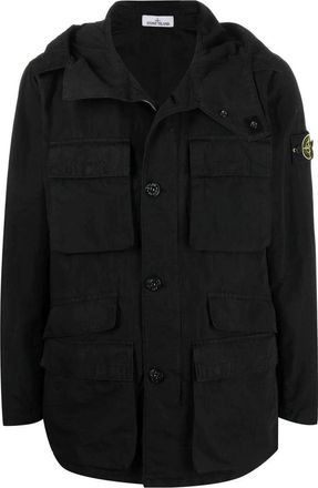 Stone Island Garment Dyed Field Jacket Black 761542306-V0029
