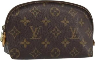 Louis Vuitton Pre-owned Clutches, female, Brown, Size: ONE SIZE Pre-owned Monogram Pouch