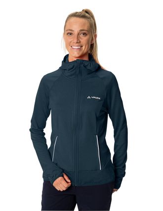 Vaude Fleecejacke VAUDE WOMENS TEKOA FLEECE JACKET II, Damen, Gr. 34, schwarz sea, Obermaterial: 97% Polyester, 3% Elasthan, Basic, ohne Ausschnitt, elastis