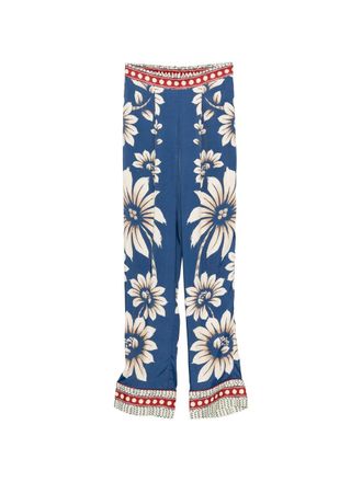 Farm Rio Luna Blue Pajama Pants