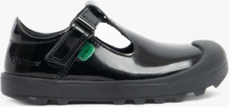 Kickers Girls Kickers Infant Plunk Patent Shoe in Black