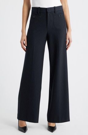 Frame Denim The Modernist Patch Pocket Pinstripe Pants in Navy Pinstripe at Nordstrom, Size 10