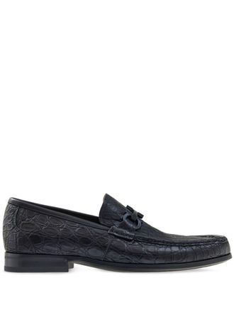 Ferragamo Mocassini con dettaglio Gancini - Nero