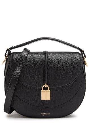 DeMellier Siena Grained Leather Saddle bag - Black - One Size