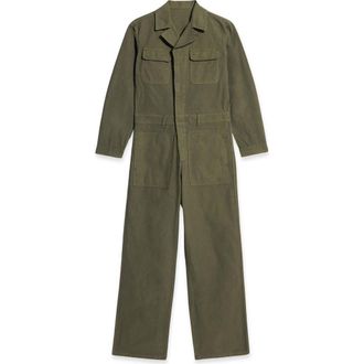 Fortela Vania Cotton Jumpsuit in Army Green at Nordstrom, Size 42 Eu