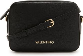 Mario Valentino Zwarte Faux Leren Schoudertas - Dames - Schoudertassen - Zwart - ONE Size - Tassen