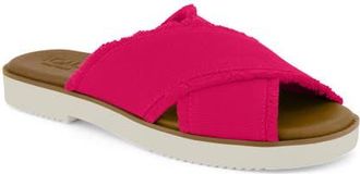 Toms Mae Crisscross Slide Sandal in Bright Pink at Nordstrom, Size 7.5