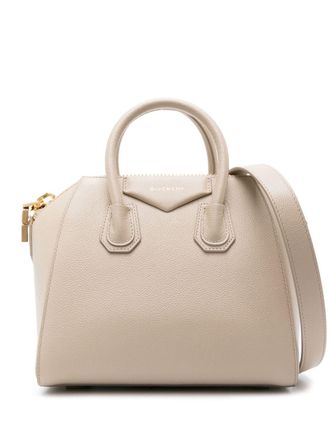 Givenchy mini Antigona leather tote bag - Neutrals